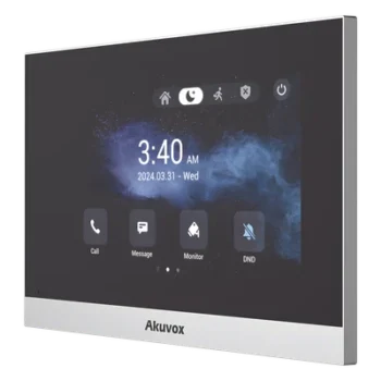 Monitor IP Android / Pantalla Táctil LCD 7" / Wi-Fi / Bluetooth / PoE / SIP / 8 Entradas de Alarma / 1 Salida de Relé / Gestión en la Nube