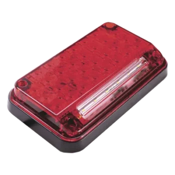 Luz de Advertencia LED / 7x4" / 66 LED / 10 Patrones de Destello / 12 VCC / Luz de Trabajo Integrada / Montaje Permanente