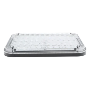 Luz de Advertencia LED / 9x7" / Bicolor Rojo/Claro / 104 LED / 12 VCC / 10 Patrones de Destello