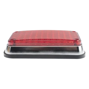 Luz de Advertencia LED / 66 LEDs / 6x4 Pulgadas / 12 VCC / 10 Patrones de Destello / Montaje Permanente