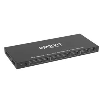 Matriz HDMI / 4 Entradas x 2 Salidas / 4K2K@60Hz / HDR / YCbCr 4:4:4 / HDCP 2.2 / 18 Gbps / Extractor de Audio / Downscaling 4K a 1080p