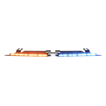 Luz LED de Advertencia Interior / 144 LED / Rojo-Blanco-Azul-Blanco / 12-24 VDC / Perfil Bajo / Sin Perforación