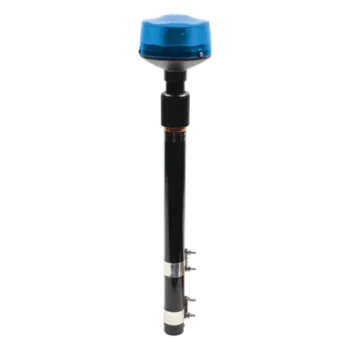 Luz Telescópica LED / 9 LEDs 3W / 25 Patrones de Destello / 10-30 VCC / 64-104 cm (25.2-40.9 in) / Azul