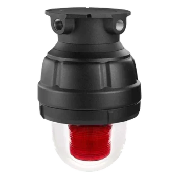 Luz estroboscópica a prueba de explosiones / 24 Vcd / Rojo / UL cUL Clase I Div 1 Grupos C-D / Clase I Div 2 Grupos A-B / Clase II Div 1 Grupos E-F-G / Clase III / -55°C a 65°C