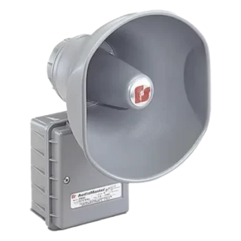 Altavoz reentrante / 15 W / 25-70 V / Dispersión 60° / UL contra incendios / Montaje pared 180° / Gris