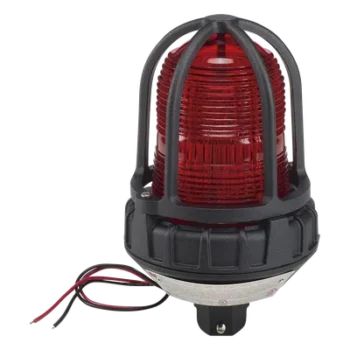 Luz estroboscópica para ubicaciones peligrosas / Montaje tubo NPT 3/4" / 12-24 VCD / 520,000 cd / 80 destellos/min / Rojo