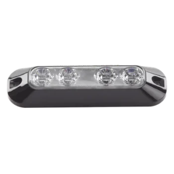 Luz Perimetral / 4 LEDs Ultra Brillantes / Ámbar / 12-24 VCC / 4.7 pulgadas (0.39 pies)