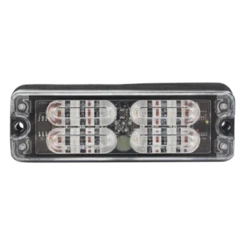 Luz de Advertencia LED de Montaje en Superficie / 12 LEDs de 1 W / 36 Patrones de Destello / 12-24 V / IP67 / SAE Clase I / R65