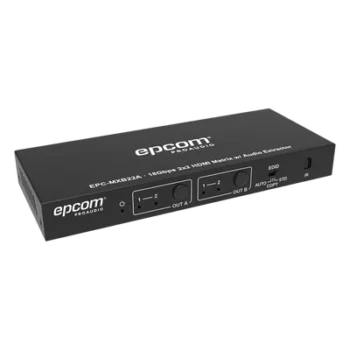Matriz HDMI / 2x2 / 4K2K@60Hz / HDR / YCbCr 4:4:4 / 18 Gbps / Extractor de Audio / HDCP 2.2