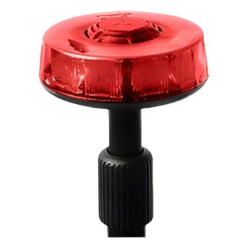 Luz telescópica trasera / Mástil 3 secciones / 15 LEDs Solaris / 12W / 12VCC / Domo rojo policarbonato