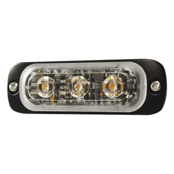 Luz Auxiliar LED / 3 LED / Multivoltaje 12~24 VCD / 12 Patrones de Destello / IPX8 / SAE J595 Clase 1