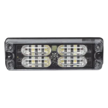 Luz de Advertencia LED de Montaje en Superficie / 12 LEDs de 1 W / 36 Patrones de Destello / IP67 / SAE Clase I / 0.5 Pulgadas de Profundidad