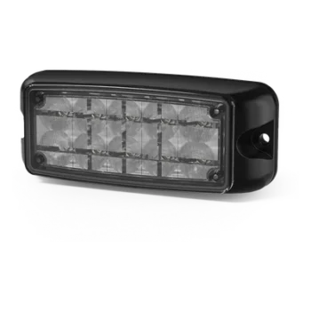 Luz de Advertencia LED / 10 LED / Rojo/Azul / 5x2 Pulgadas / 12-24 VDC / Montaje Superficial / IP Resistente al Agua / SAE Clase I