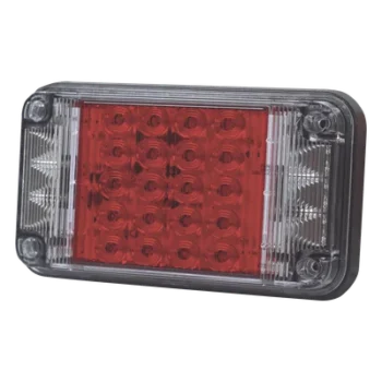 Luz de Advertencia LED / 66 LEDs / 7x4 Pulgadas / 12 VCC / 10 Patrones de Destello / Montaje Permanente