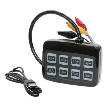 Programador de Luces Auxiliares / Programación Simultánea Múltiple / 12-24 VDC / Panel Portátil / -20°C a 50°C