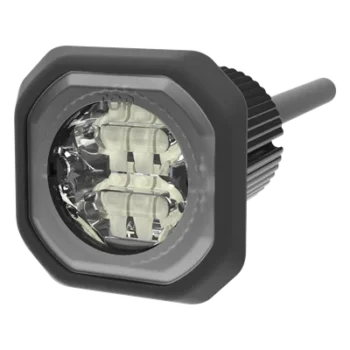 Lámpara oculta LED / Bajo perfil / Ámbar claro / 12-24 VDC / SAE Clase I / 98 patrones / Montaje empotrado