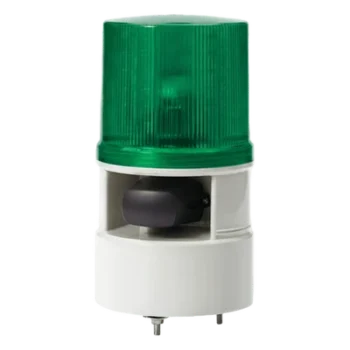 Baliza LED con Sirena / 5 Tonos 105 dB / 4 Patrones de Destello / 110-220 VCA / IP54