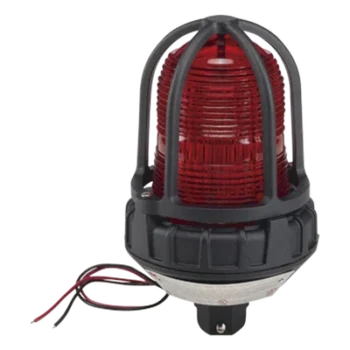 Luz estroboscópica para ubicaciones peligrosas / Montaje tipo tubo / 120 VCA / Rojo / 520.000 candelas / IP66-IP69K