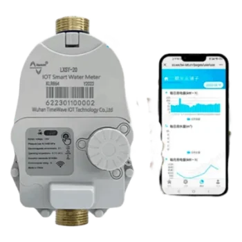 Medidor de Agua Mecánico LoRaWAN IoT de 2 Pulgadas / Smart Metering y Telemetría para BMS / Válvula de Corte de Flujo / Batería Litio de Larga Duración / Comunicación Inalámbrica / Monitoreo Remoto