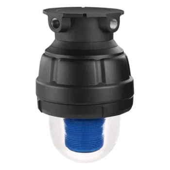 Luz estroboscópica a prueba de explosiones / 24 VCD / UL cUL Clase I Div 1 Grupo C-D / Clase II Div 1 Grupo E-F-G / Clase III / IP66 IP69K / Azul