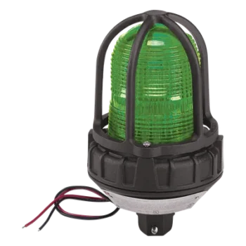 Luz de advertencia LED para ubicaciones peligrosas / Montaje tipo tubo / 24 VCD / Verde / IP66 e IP69K / -50°C a 66°C (-58°F a 151°F)