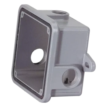 Caja de Protección Metálica / Resistente a Intemperie / 3 Entradas 1/2" / 0.45 kg / Gris