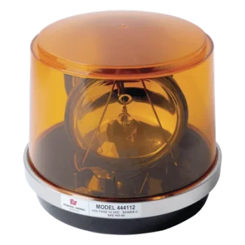 Luz giratoria / Domo policarbonato / 12 VCC / 55W / 80,000 cd / 175 RPM / 8.4" x 7.3"
