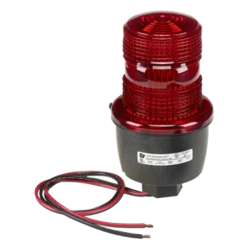 Luz de advertencia LED / 24 Vcc / Montaje en tubo / Rojo / IP66 / IP69K / Perfil bajo