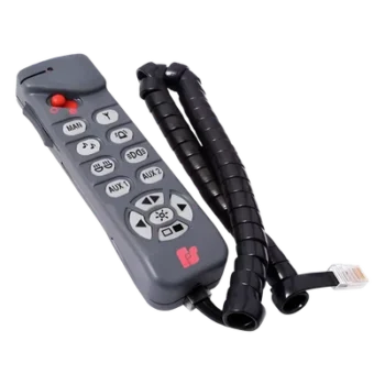 Control remoto / Botonera BCT500 / Microprocesador / RS-485 / 10 salidas relé 10A / 12V ±20% / -20°C a +60°C / 5.9 x 1.7 x 1.4 in (BCT500) / 2.4 x 5.5 x 7.5 in (GEP500)