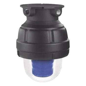 Luz LED, a prueba de explosiones, UL y cUL para Clase I, División 1, Grupo C y D; Clase I, División 2, Grupos A y B; Clase II, División 1, Grupos E, F y G; Clase III, 120-240 VCA, Azul