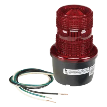 Luz de advertencia LED / 120 Vca / 24 Vcd / IP66 / IP69K / Perfil bajo / -30°F a 150°F / Montaje en tubo / Rojo