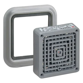 Bocina industrial vibratone / 110 dB @ 1m / 100 dB @ 10 pies / 24 VCA / Tipo 4X y 12 / UL y cUL listado / Gris