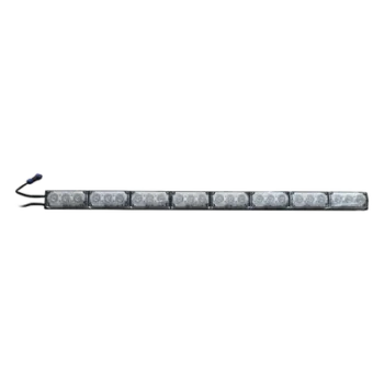 Barra de Luz de Advertencia / 8 Módulos Ámbar / 75 cm / 2.46 ft / 10-16 VCC / 3 A Máx.