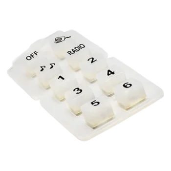 Botonera de silicón / Control de sirena / 10 botones de goma / Iluminación posterior / Montaje angular ajustable / 100W / 8 relés 10A