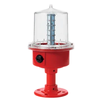 Luz de Obstrucción Aeronáutica / LED Baja Intensidad Tipo B / 24 VCD / IP66 / ICAO / -30°C a +50°C / Montaje en Poste