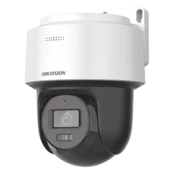 Cámara Domo PT IP / 4 Megapixel / Dual Light 30 m (98.4 ft) / Autoseguimiento Humanos / PoE+ / IP66 / Audio Bidireccional / MicroSD 512 GB