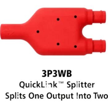 Divisor de Salida Vehicular / Plug-and-Play / Conector QuickLink ¼ / Resistente al Agua / 55 lb Tensión / Control Múltiples Luces