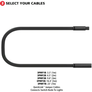 Cable de Puente Vehicular / 3 m (9.84 ft) / QuickLink 1/4" / Uso Pesado / Plug-and-Play