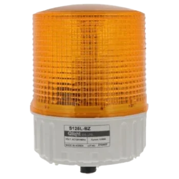 Luz estroboscópica LED Ámbar, 110 VCA de Montaje en Panel / Selección de Función Steady/Flashing con Buzzer de 90 dB integrado