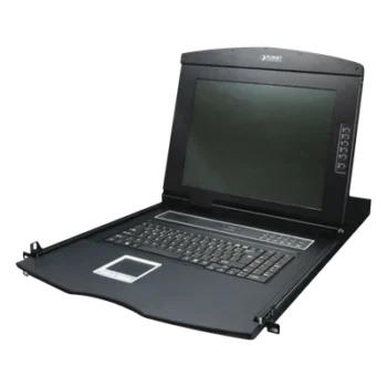 Consola KVM LCD / 17 Pulgadas / 8 Puertos VGA / Resolución 1280x1024 / Rack 1U / Cascada hasta 64 Servidores