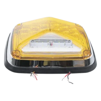 Luz de Advertencia LED / 8 x 6" / 11 Patrones de Destello / IP67 / 12-30 VCC / ECE R65 / SAE J845