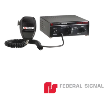 Sirena Compacta Serie PA-300 de 100 W de potencia, con tono PRIORITARIO, ideal para Vehículos Oficiales