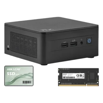 Kit / Mini PC NUC Barebone / Intel Core I3 /bluetooth / Incluye memoria 16GB / Incluye 512 SSD / No incluye sistema operativo