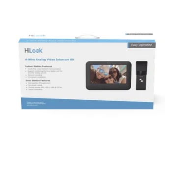 Kit de Videoportero Analógico / Pantalla LCD 7" / Frente de Calle IP65 / Visión Nocturna IR 2 m (6.6 ft) / Audio Bidireccional / Salida de Relé