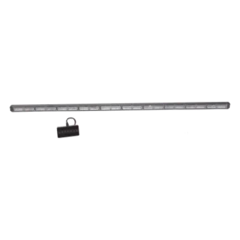 Barra de luz de advertencia de 10 Módulos de 6 LED, 49 Pulgadas, Ámbar/Claro