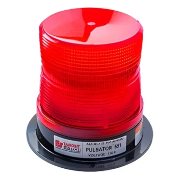 Estrobo PULSATOR 551 Plus, color rojo, montaje permanente