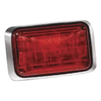 Luz de advertencia Quadraflare LED, Mica color Rojo y LED Rojo (no incluye montaje)