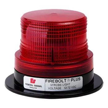 Estrobo rojo FireBolt Plus con tubo de reemplazo, 12-72 Vcc (2 Joules)