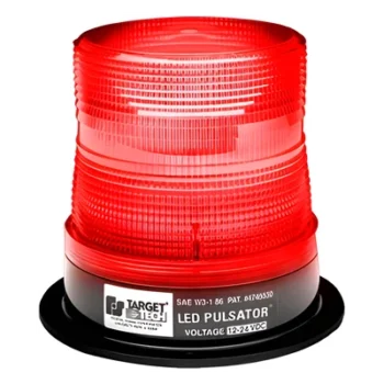 Burbuja PULSATOR LED clase 2 color rojo, montaje permanente