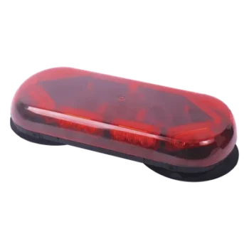 Mini barra con 24 LED, Color Rojo y Montaje Magnético de Succión
